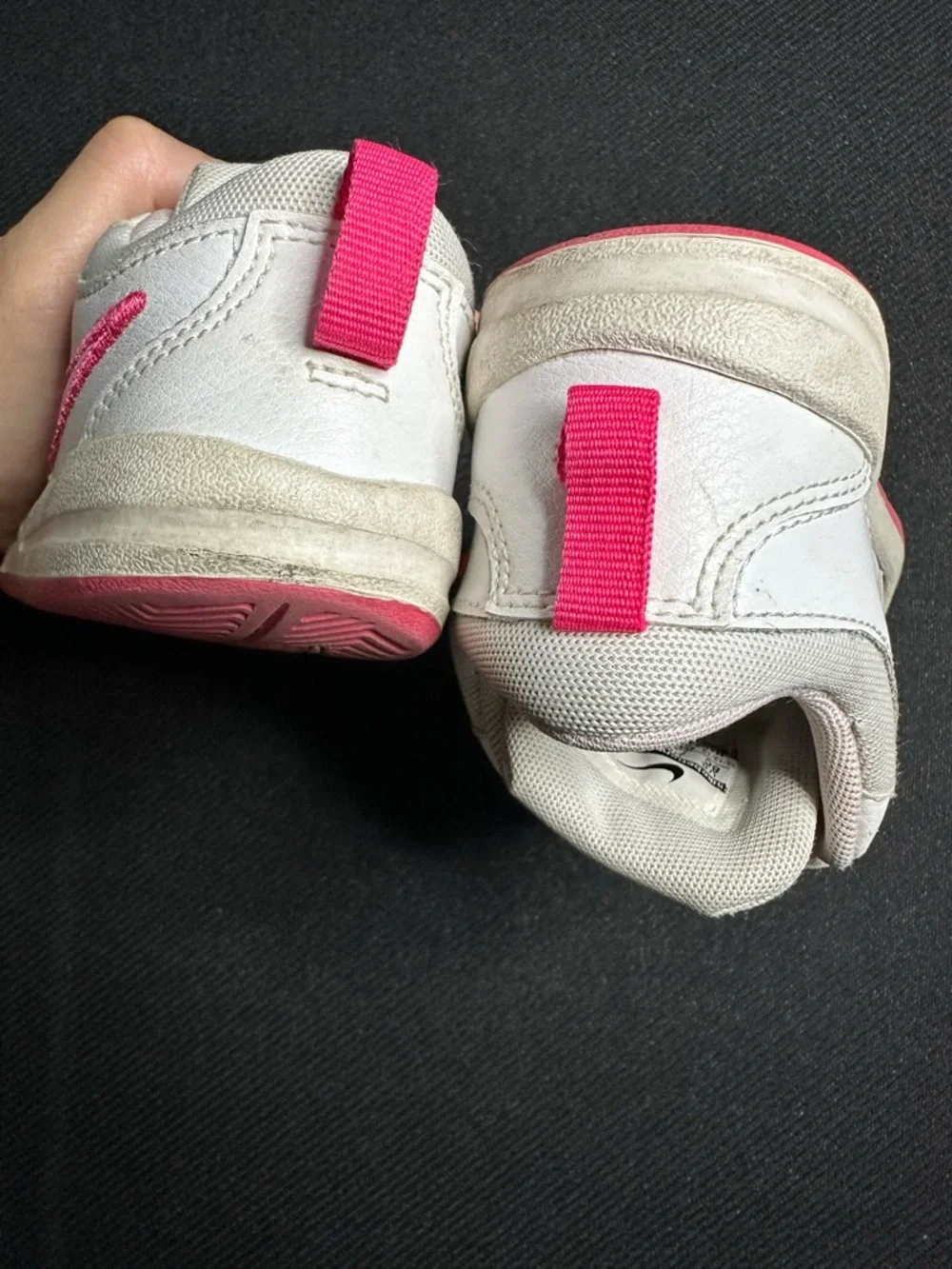 Nike Pico 4 TDV shoes in a white and pink - Sz 8C - Picture 5 of 8